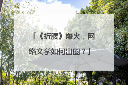 《折腰》爆火，网络文学如何出圈？