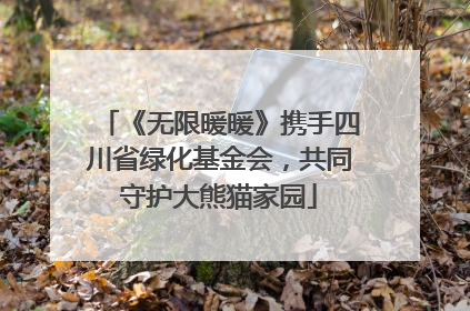 《无限暖暖》携手四川省绿化基金会，共同守护大熊猫家园
