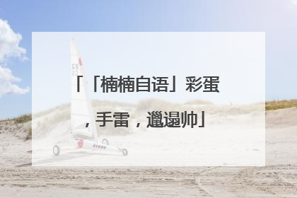 「楠楠自语」彩蛋，手雷，邋遢帅
