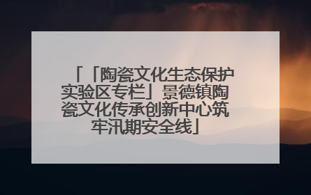 「陶瓷文化生态保护实验区专栏」景德镇陶瓷文化传承创新中心筑牢汛期安全线