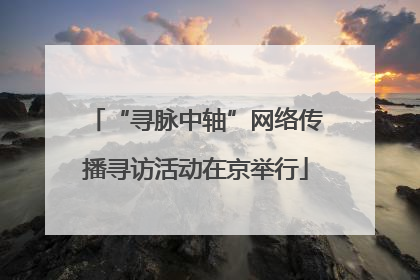 “寻脉中轴”网络传播寻访活动在京举行