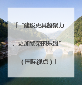 “建设更具凝聚力、更加繁荣的东盟”（国际视点）