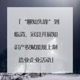 “聊知先锋”到临清、冠县开展知识产权赋能规上制造业企业活动