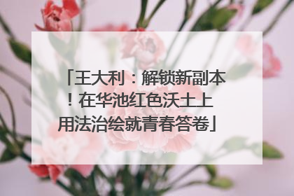 王大利：解锁新副本！在华池红色沃土上 用法治绘就青春答卷