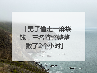 男子偷走一麻袋钱，三名特警整整数了2个小时