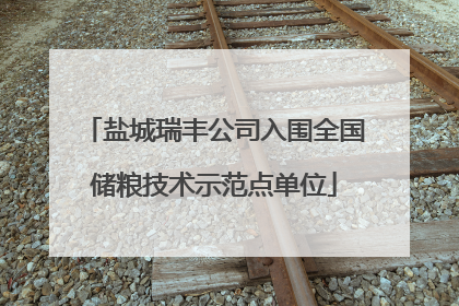 盐城瑞丰公司入围全国储粮技术示范点单位