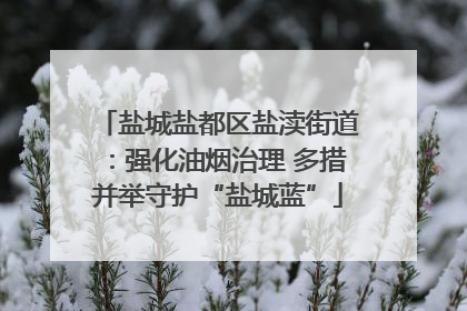 盐城盐都区盐渎街道：强化油烟治理 多措并举守护“盐城蓝”