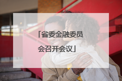 省委金融委员会召开会议