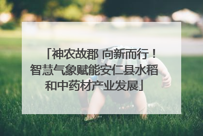 神农故郡 向新而行！智慧气象赋能安仁县水稻和中药材产业发展