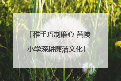 稚手巧制廉心 黄陵小学深耕廉洁文化
