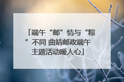 端午“邮”情与“粽”不同 曲靖邮政端午主题活动暖人心