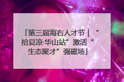 第三届海右人才节｜“拾夏凉·华山站”激活“生态聚才”强磁场