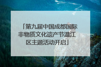 第九届中国成都国际非物质文化遗产节温江区主题活动开启