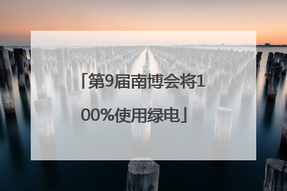 第9届南博会将100%使用绿电