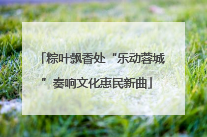 粽叶飘香处“乐动蓉城”奏响文化惠民新曲