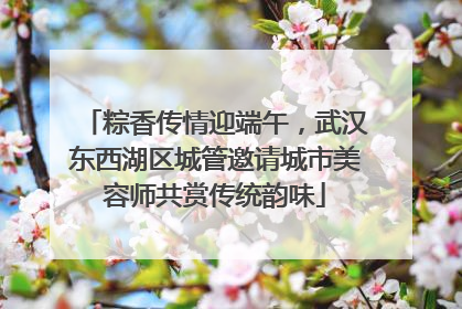 粽香传情迎端午，武汉东西湖区城管邀请城市美容师共赏传统韵味