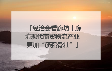 经洽会看廊坊丨廊坊现代商贸物流产业更加“筋强骨壮”