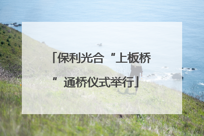 保利光合“上板桥”通桥仪式举行