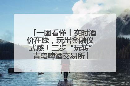 一图看懂丨实时酒价在线，玩出金融仪式感！三步“玩转”青岛啤酒交易所