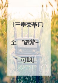 三重变革已至 “旅游+”可期