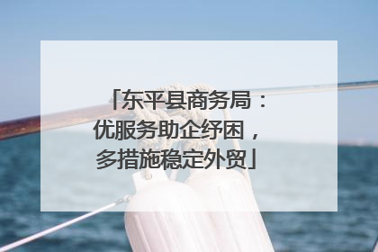 东平县商务局：优服务助企纾困，多措施稳定外贸
