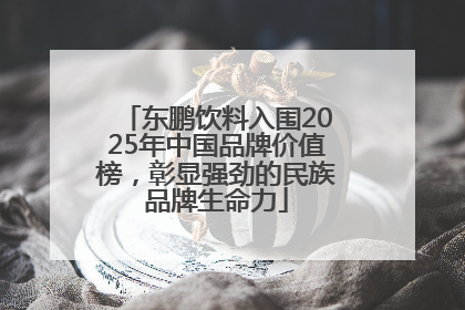 东鹏饮料入围2025年中国品牌价值榜，彰显强劲的民族品牌生命力