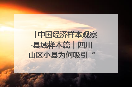 中国经济样本观察·县域样本篇｜四川山区小县为何吸引“村播”扎堆？