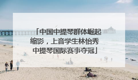 中国中提琴群体崛起缩影，上音学生林怡秀中提琴国际赛事夺冠