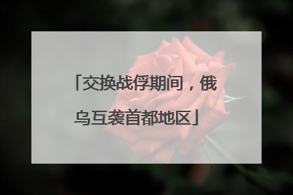 交换战俘期间，俄乌互袭首都地区