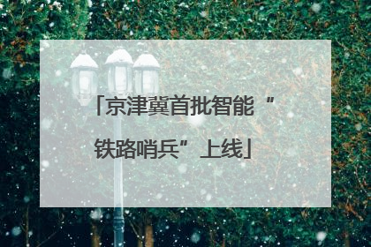 京津冀首批智能“铁路哨兵”上线