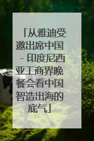 从雅迪受邀出席中国－印度尼西亚工商界晚餐会看中国智造出海的底气