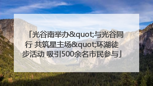 光谷南举办"与光谷同行 共筑星主场"环湖徒步活动 吸引500余名市民参与