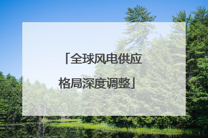 全球风电供应格局深度调整