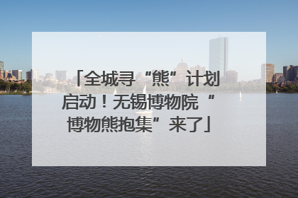 全城寻“熊”计划启动！无锡博物院“博物熊抱集”来了