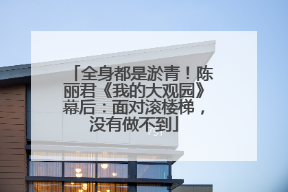 全身都是淤青！陈丽君《我的大观园》幕后：面对滚楼梯，没有做不到