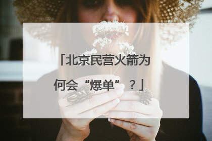 北京民营火箭为何会“爆单”？