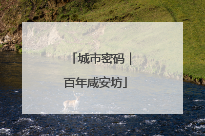 城市密码｜百年咸安坊