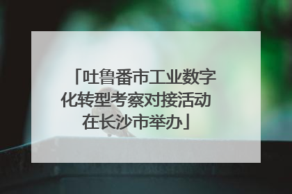 吐鲁番市工业数字化转型考察对接活动在长沙市举办