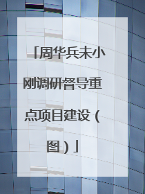 周华兵未小刚调研督导重点项目建设（图）
