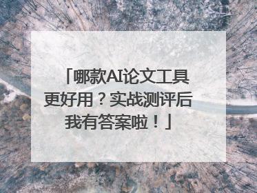 哪款AI论文工具更好用？实战测评后我有答案啦！