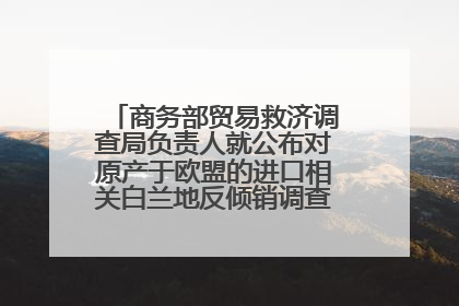 商务部贸易救济调查局负责人就公布对原产于欧盟的进口相关白兰地反倾销调查最终裁定答记者问