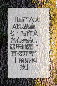 国产六大AI混战高考：写作文各有亮点，遇压轴题“直接弃考”丨预见·科技