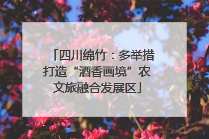 四川绵竹：多举措打造“酒香画境”农文旅融合发展区