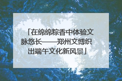 在绵绵粽香中体验文脉悠长——郑州文博织出端午文化新风景
