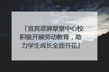 宜宾翠屏草堂中心校积极开展劳动教育，助力学生成长全面开花