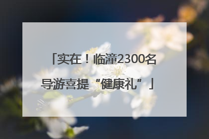 实在！临潼2300名导游喜提“健康礼”
