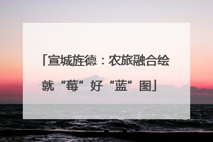宣城旌德：农旅融合绘就“莓”好“蓝”图