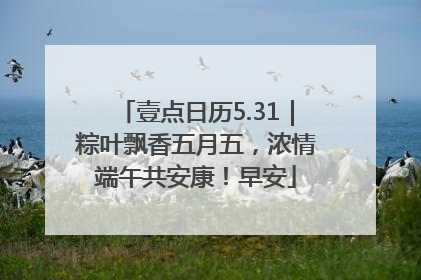 壹点日历5.31｜粽叶飘香五月五，浓情端午共安康！早安