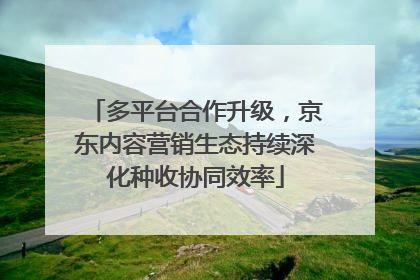 多平台合作升级，京东内容营销生态持续深化种收协同效率