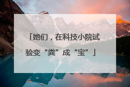 她们，在科技小院试验变“粪”成“宝”